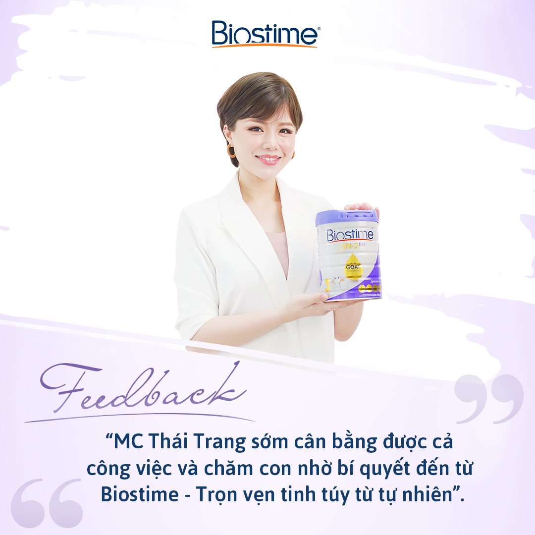 Đánh giá về sữa Biostime từ MC Thái Trang