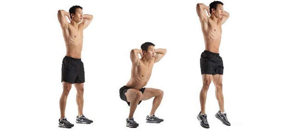 Tổng hợp các bài tập giúp tăng cơ mông tại nhà hiệu quả 14 Jump Squat là biến thể của Squat